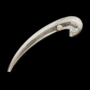 Antonio Pineda vintage Taxco hand wrought sterling pearl brooch pin